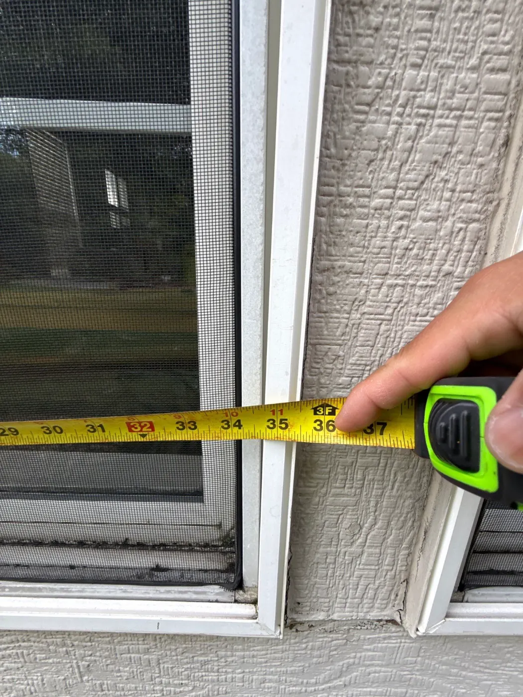 Frame and seal detail on a Imperial Hills window job